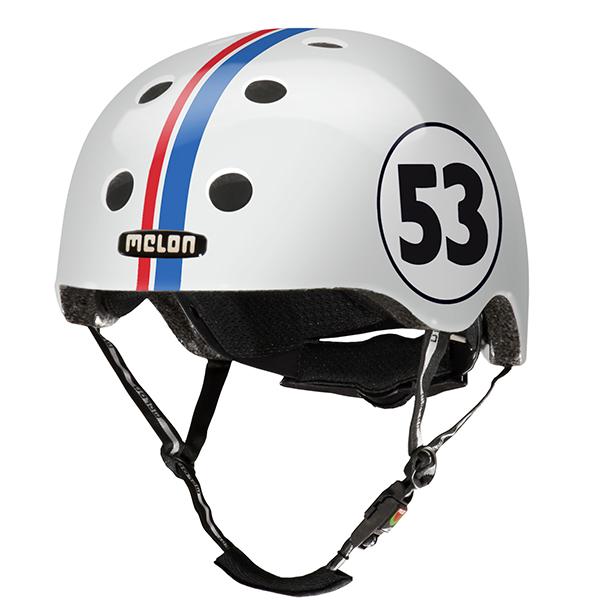 Melon Helmets - Fahrradhelm -weiß mit 53
