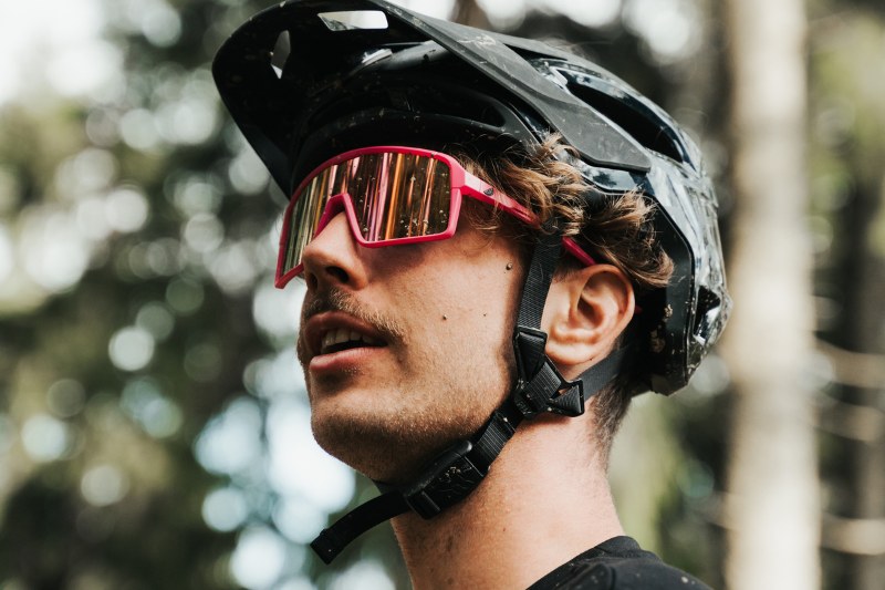 Mountainbiker with sunglasses