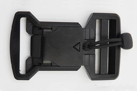 Fake V-BUCKLE with black flap and for 40 mm straps